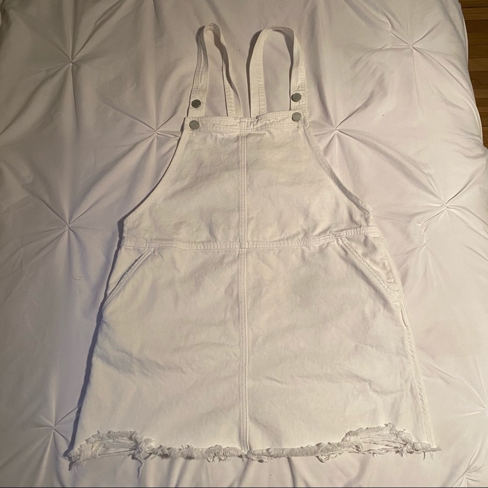 BLANK NYC White Overall Dress
